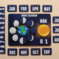 Lunar Phases Calendar for Kids, Montessori Learning Toy, Wooden Moon Busy Board - Etsy